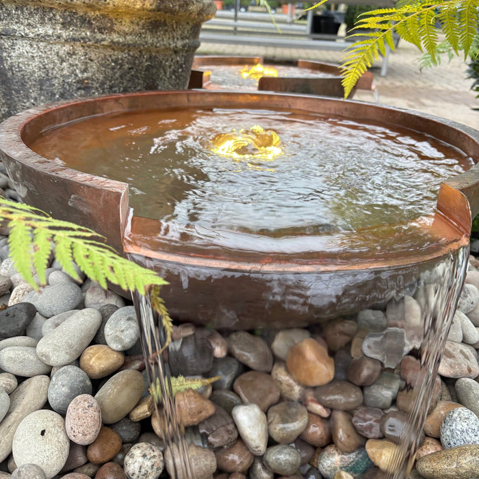 Oase Copper Bowl Water Feature Round 75cm Dia