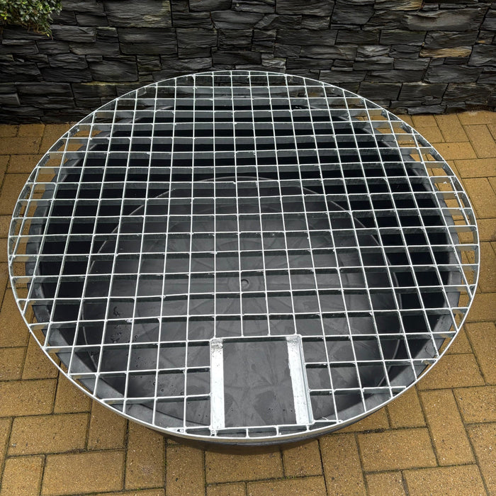 Heavy Duty Galvanised Steel Round Grids for Water Feature 90cm & 120cm