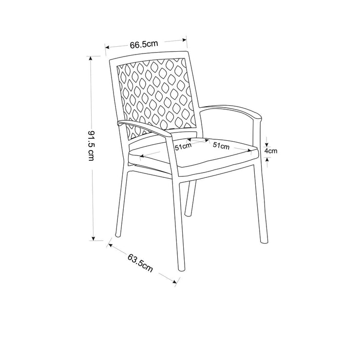 Hartman Avebury 4 Seater Round Set in Crimini