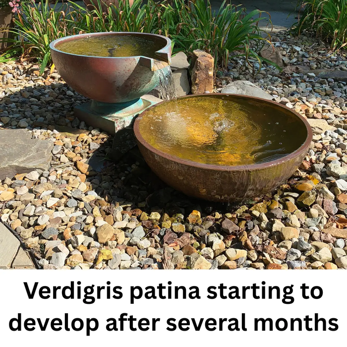 Oase Copper Bowl Water Feature Round 75cm Dia