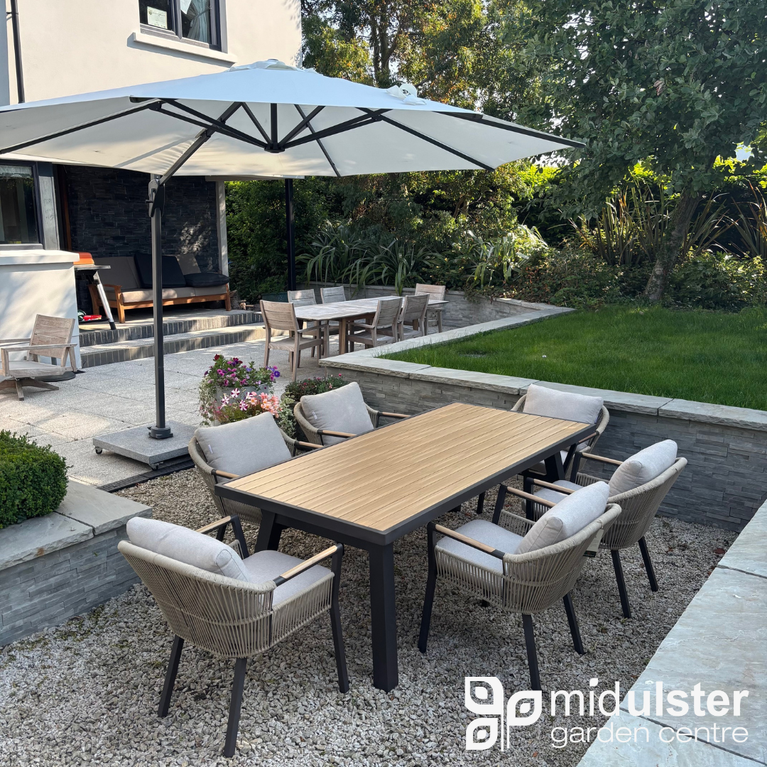Alexander Rose Bali 6 Seat Rectangle Dining Set