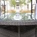 Amalfi High Back 4 Seat Grey Dining Set