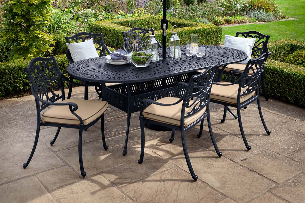 Cast Aluminium Garden Seater Garden Table And Chairs Set Charles