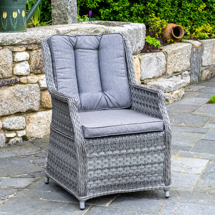 Bali - 4 Seat Set with 120cm Round Table (Grey)