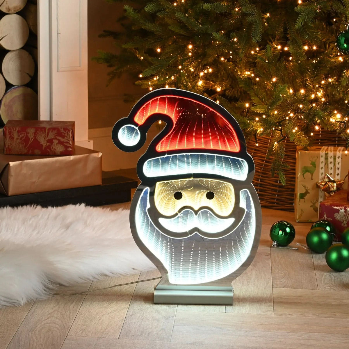 40cm santa face infinity light
