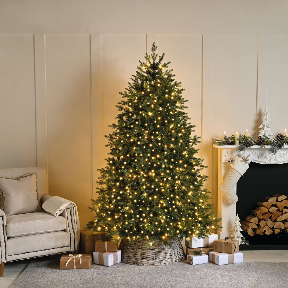 Festive Compact LED Lights Warm White 1000