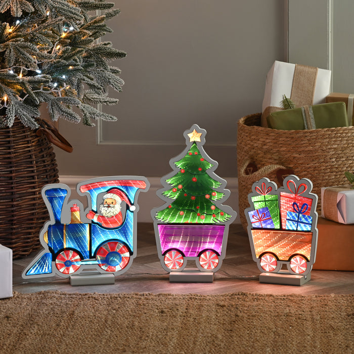 Festive 70cm Infinity Santa Train