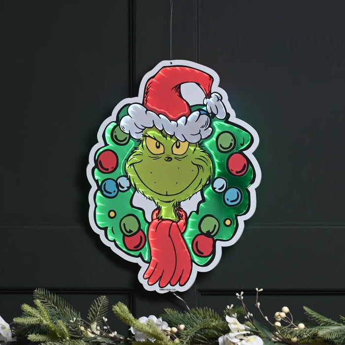 Festive 40cm Infinity Grinch Wreath