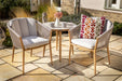 Hartman Portico Bistro Set in Teak Folie / Powder