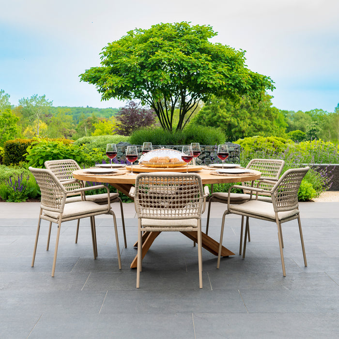 Comfortable Patio Table With Stackable Chairs Deck Chairs Outdoor