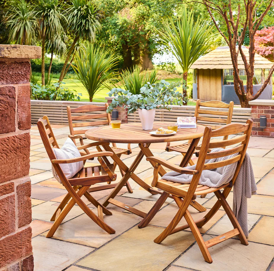 Alexander Rose Redcliffe Folding Dining Set for 4