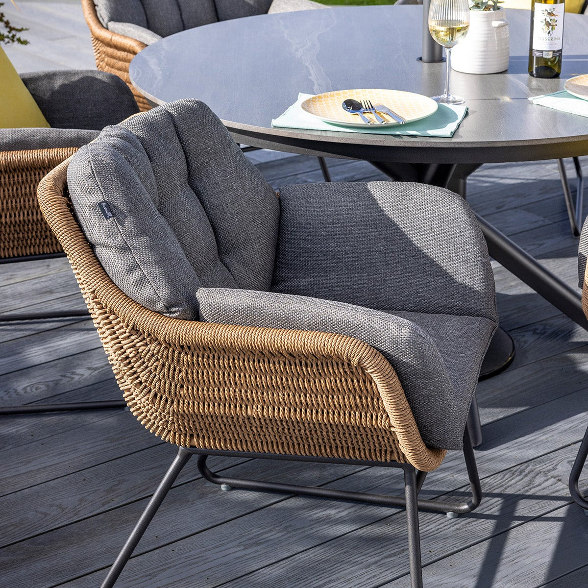 Hartman Rayo 6 Seat Round Dining Set (ex-display)