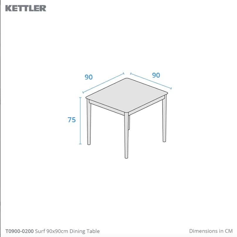 Kettler Surf 4 Recliner Seat Garden Dining Set