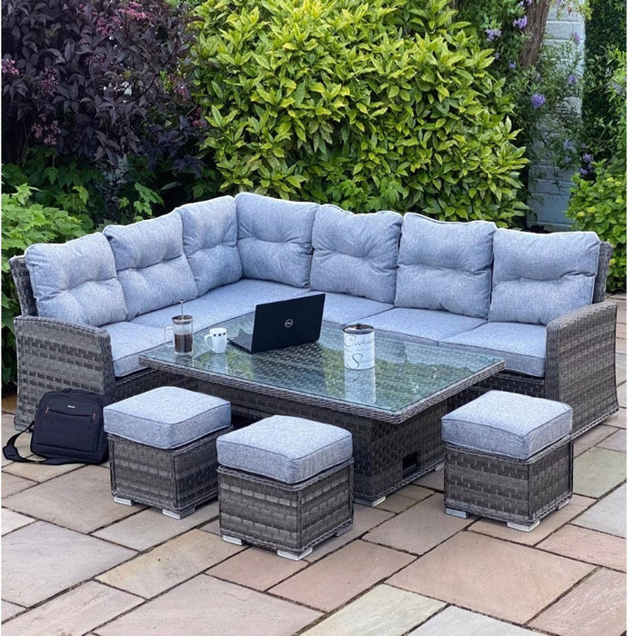 Amalfi Corner Set with High / Low Table