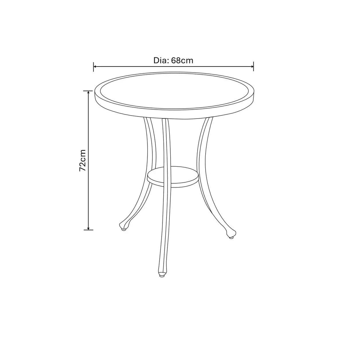 Hartman - Berkeley Bistro Set in Bronze