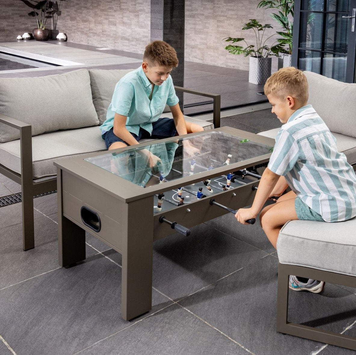 Hartman Toca 2 Seat Sofa Lounge Set with Football Coffee Table