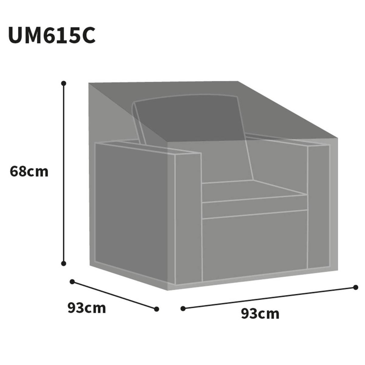 Bosmere Ultimate Protector Modular Armchair Cover L, Charcoal, UM615C