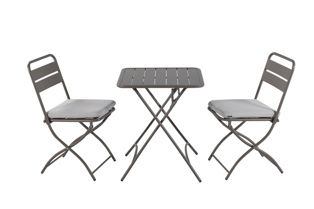 Hartman Urban Folding Bistro Set in Latte / Ivory