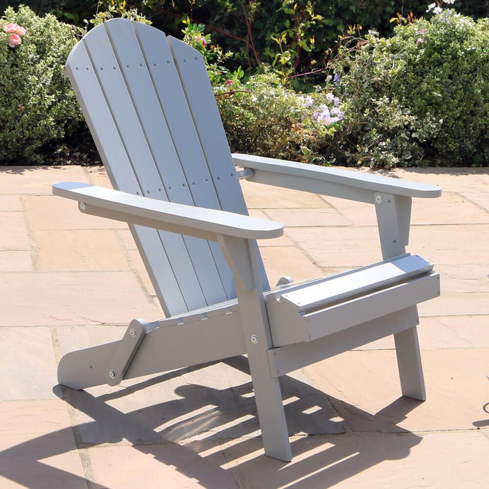 Zest JASMINE FOLDING CHAIR - Dark Grey & Light Grey (ex-display)
