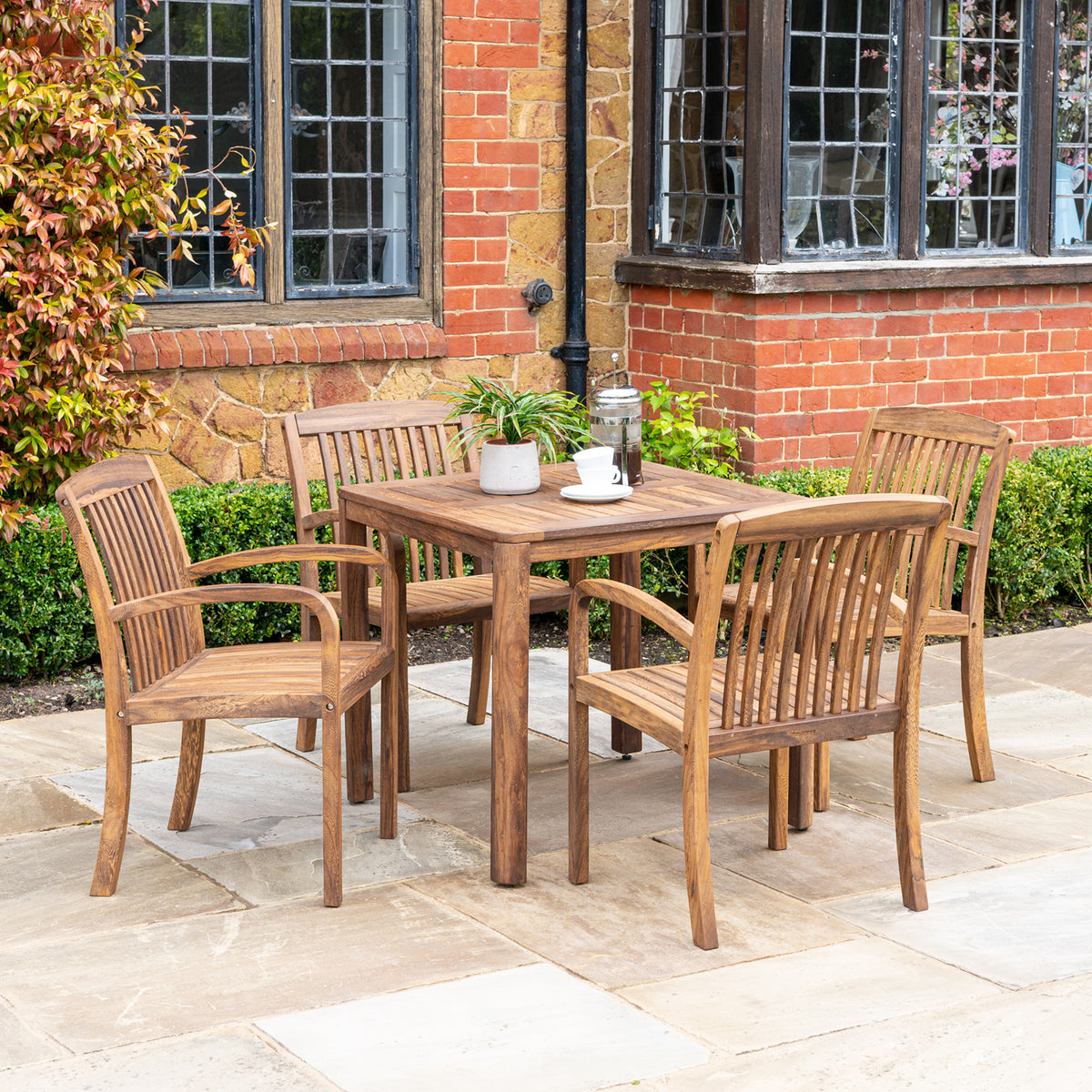 Alexander Rose Bolney 4 Seater Square Dining Set