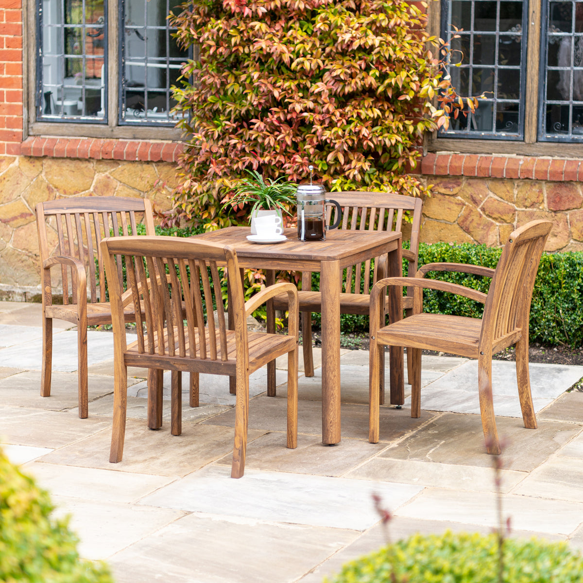 Alexander Rose Bolney 4 Seater Square Dining Set