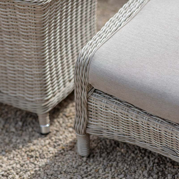Bramblecrest Chedworth Recliner with Footstool in Sandstone Rattan (ex-display)