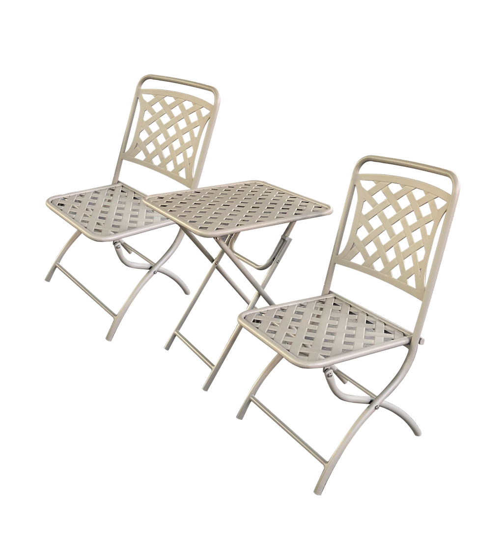 Hartman Berkeley Folding Bistro Set in Maize