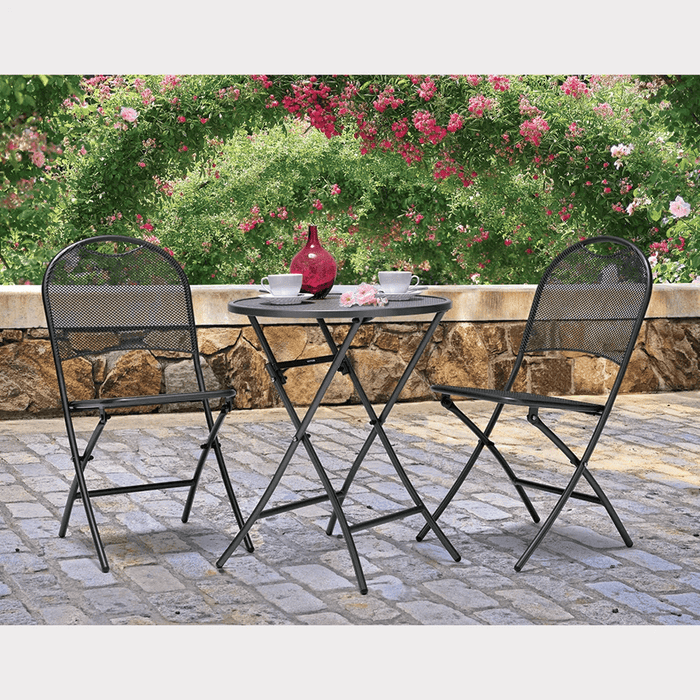 Cafe Roma Bistro Set with cushions