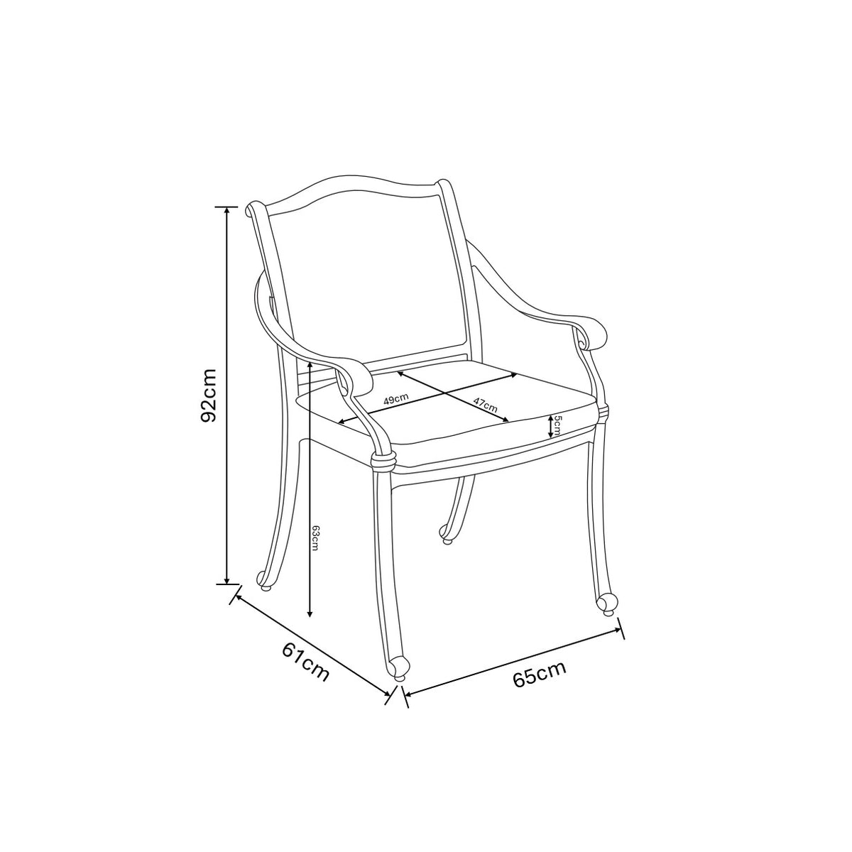 Hartman Capri Bistro Set in Maize