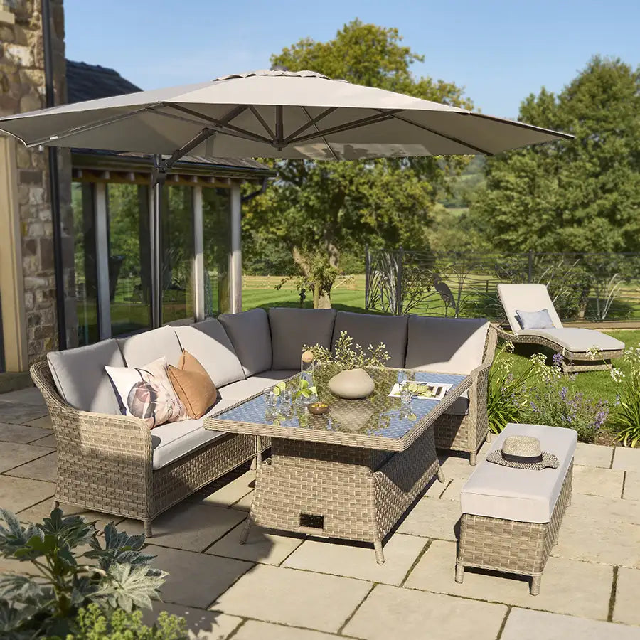 Kettler Charlbury Signature Corner 8 Seater Casual Corner Dining Set (ex-display)