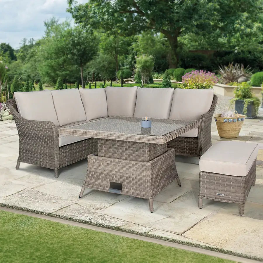 Kettler Charlbury Signature Casual Dining Mini Corner Set with High / Low Table