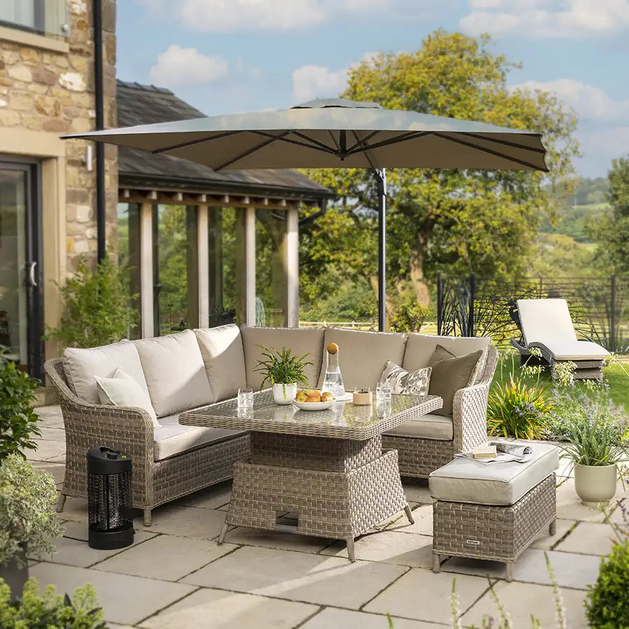 Kettler Charlbury Signature Casual Dining Mini Corner Set with High / Low Table