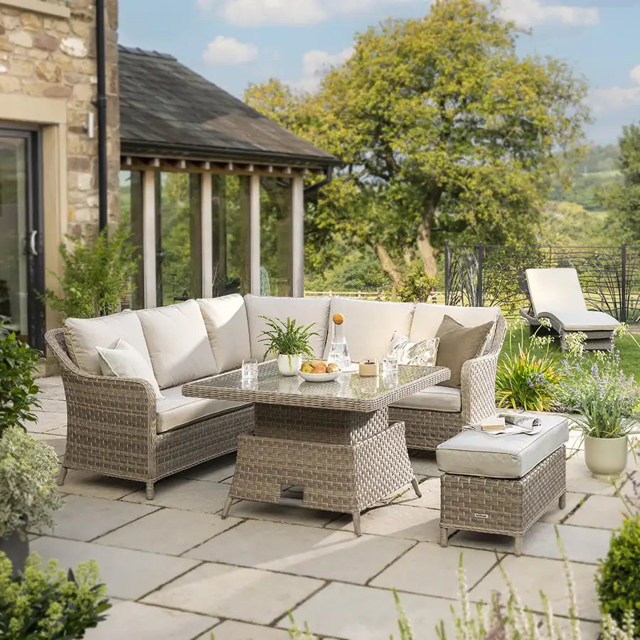 Kettler Charlbury Signature Casual Dining Mini Corner Set with High / Low Table