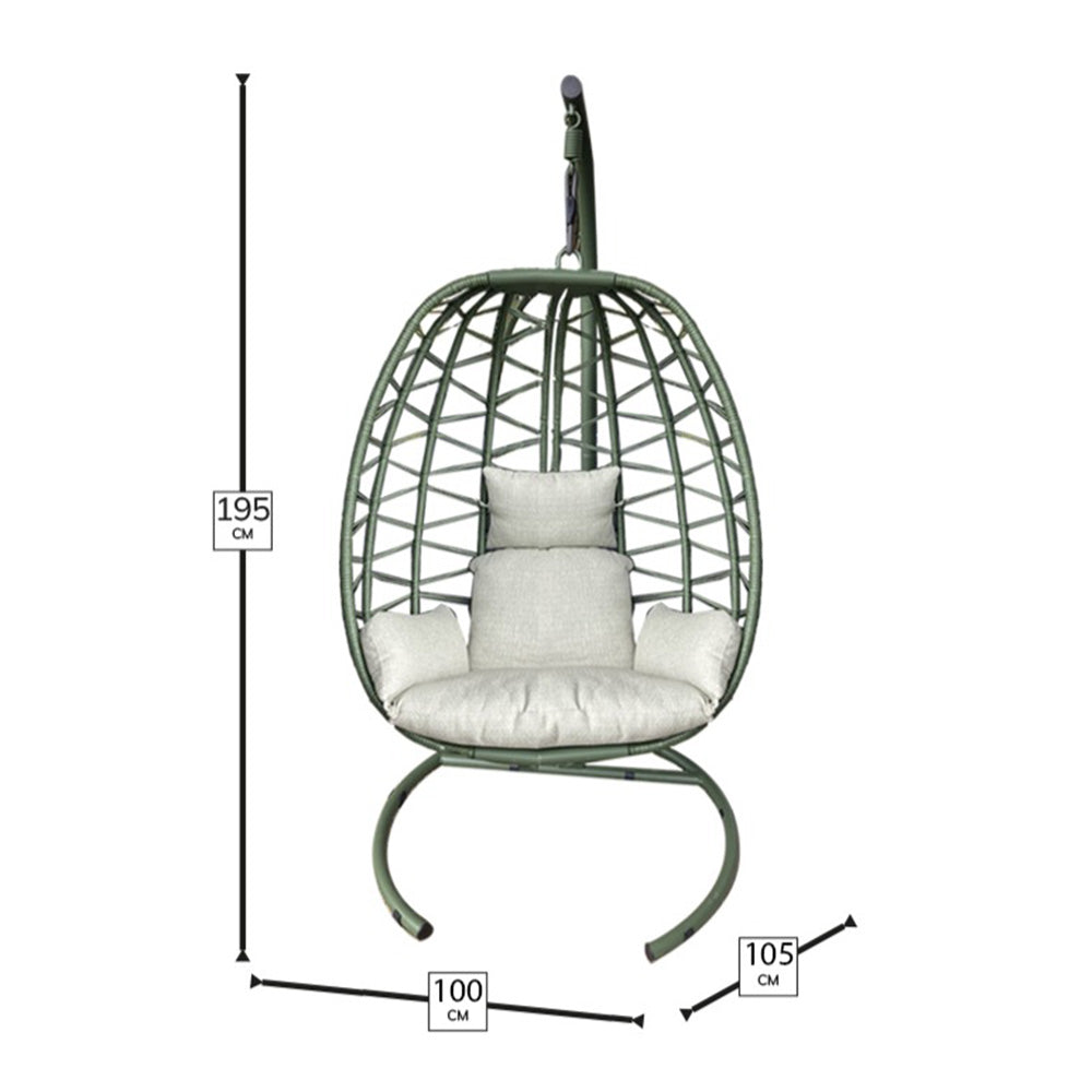 Bramblecrest Santiago Foldable Single Hanging Cocoon - Sage