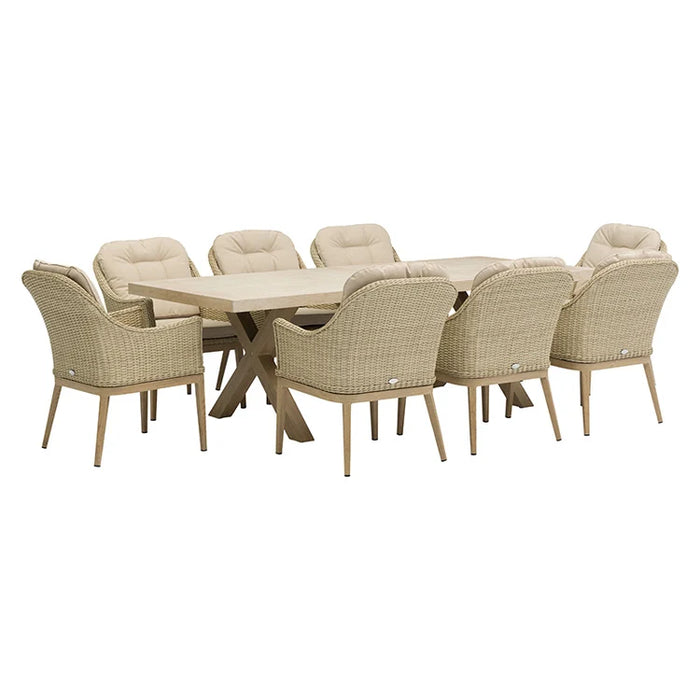 Bramblecrest Monterey Deluxe Vogue 8 Seat Rectangle Dining Set