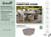 Hartman Eton 8 Seat Protective Cover - Fits Hartman Eton 8 Seat Elliptical Dining Set