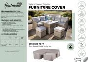 Hartman Eton Square Casual Dining Set Cover