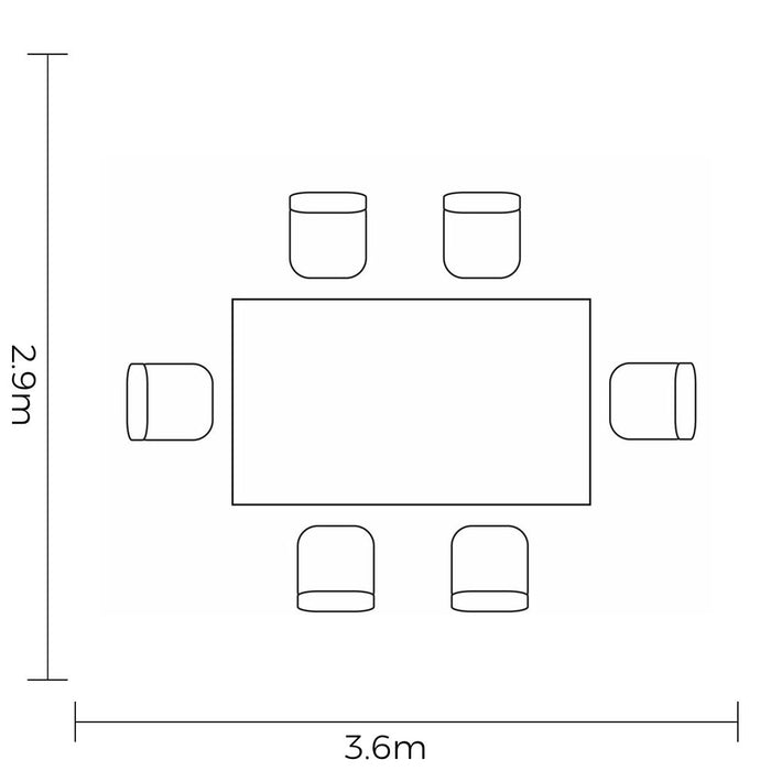 Hartman Sonas 6 Seater Rectangular Dining Set