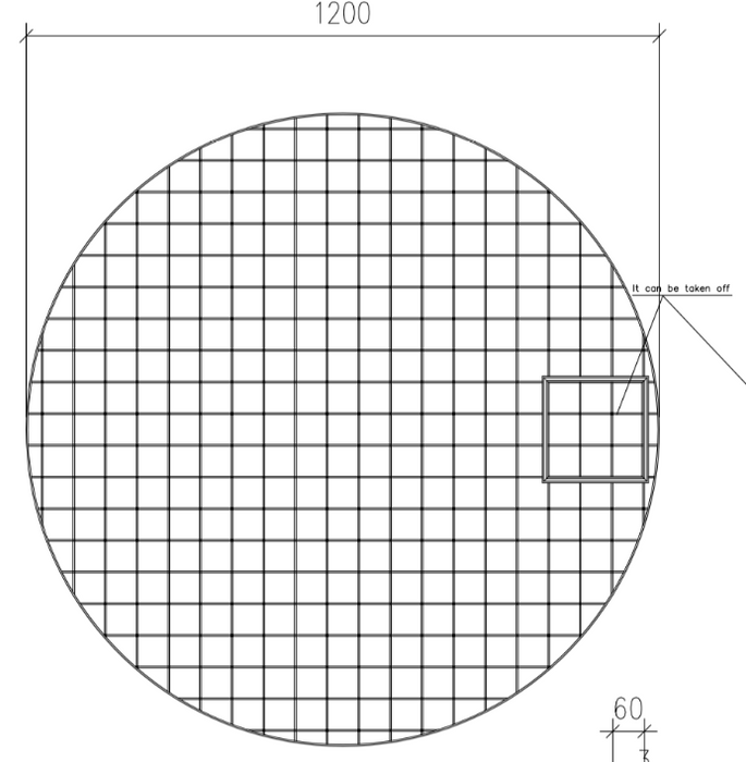 Heavy Duty Galvanised Steel Round Grids for Water Feature 90cm & 120cm