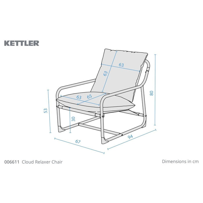 Kettler Cloud Relaxer Chair - Forest Green