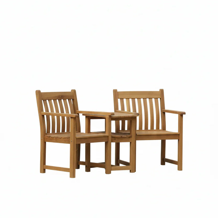 Alexander Rose Lakeside Acacia Wood Flat Arm Companion Set AC1223
