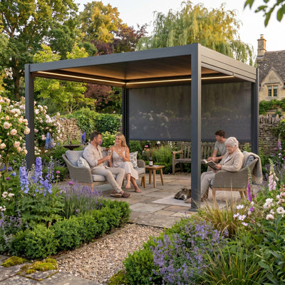 Hartman 3m x 3m Como Pergola in Matt Xerix