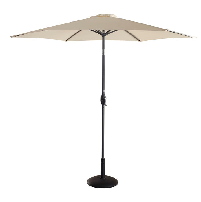 Hartman Balearic Market Parasol Round 2.7m - Dove Light Grey, Dark Grey, Forest Green