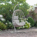 Bramblecrest Santiago Single Open Weave Hanging Egg Chair in Mocha