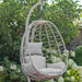 Bramblecrest Santiago Single Open Weave Hanging Egg Chair in Mocha