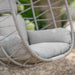 Bramblecrest Santiago Single Open Weave Hanging Egg Chair in Mocha