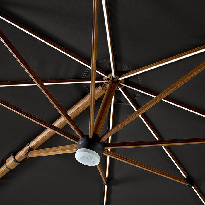 Hartman Seychelles 3.5m Round Cantilever Parasol with Folie Pole in Dark Grey