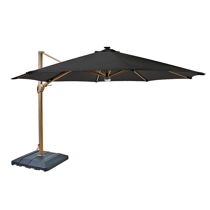 Hartman Seychelles 3.5m Round Cantilever Parasol with Folie Pole in Dark Grey