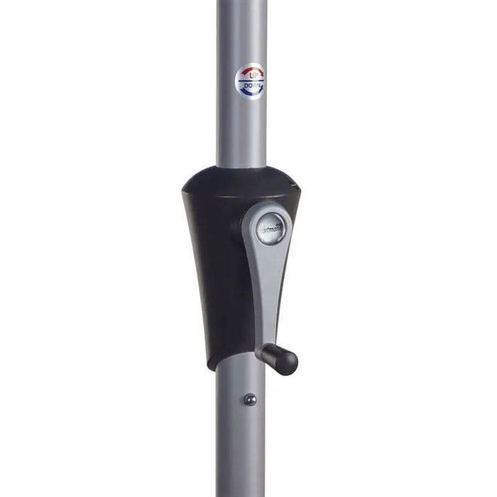 Hartman Shanghai Round 2.7m Parasol - Navy, Ochre, Red Coral