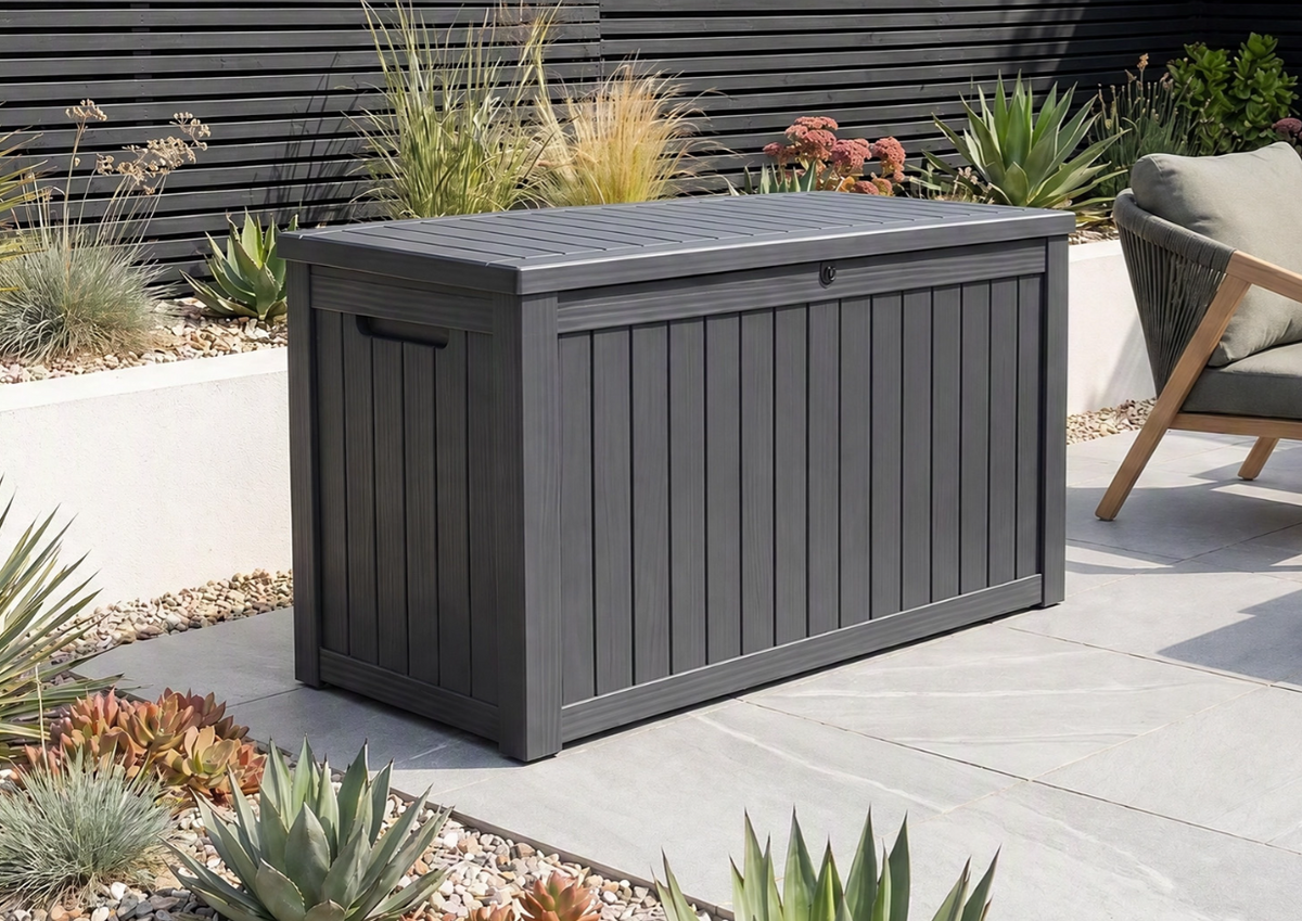 Hartman Terra Panelled Garden Storage Box 870L
